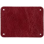 Лейбл кожаный Beta, XL, красный