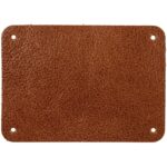 Лейбл кожаный Beta, XL, горчичный