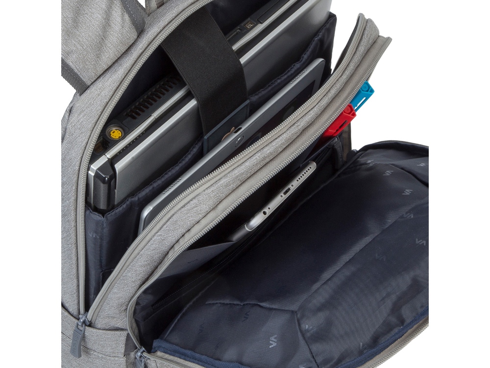 RIVACASE 7760 grey ECO рюкзак для ноутбука 15.6 — изображение 17