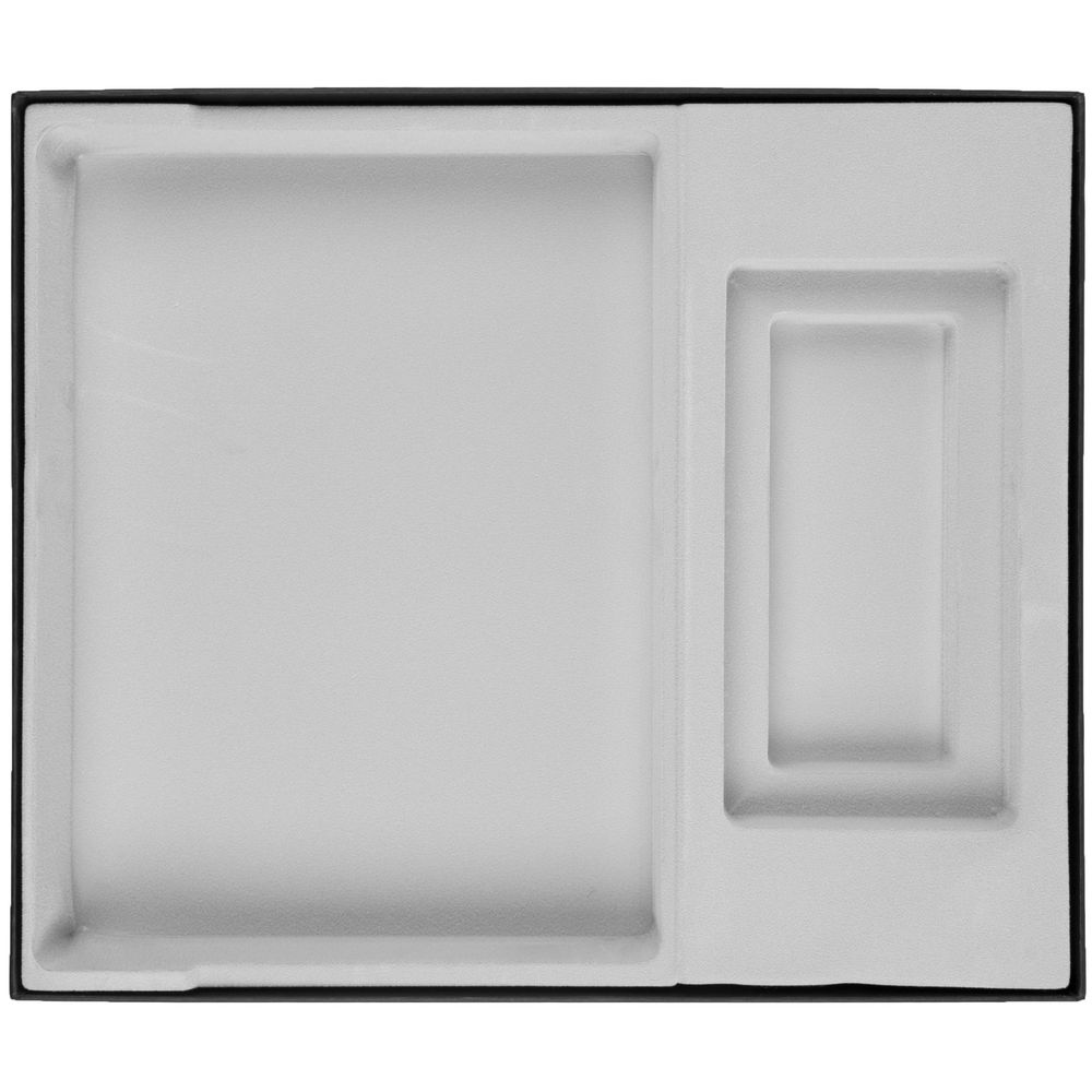 Коробка Overlap с ложементом под ежедневник и аккумулятор, ver.2, черная — изображение 2