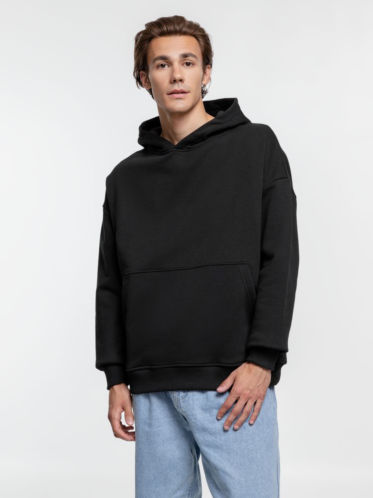 Худи оверсайз Kulonga Comfort Heavy, черное — изображение 5