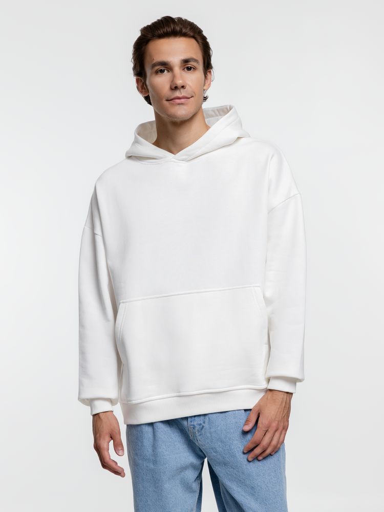 Худи оверсайз Kulonga Comfort Heavy, молочно-белое — изображение 8