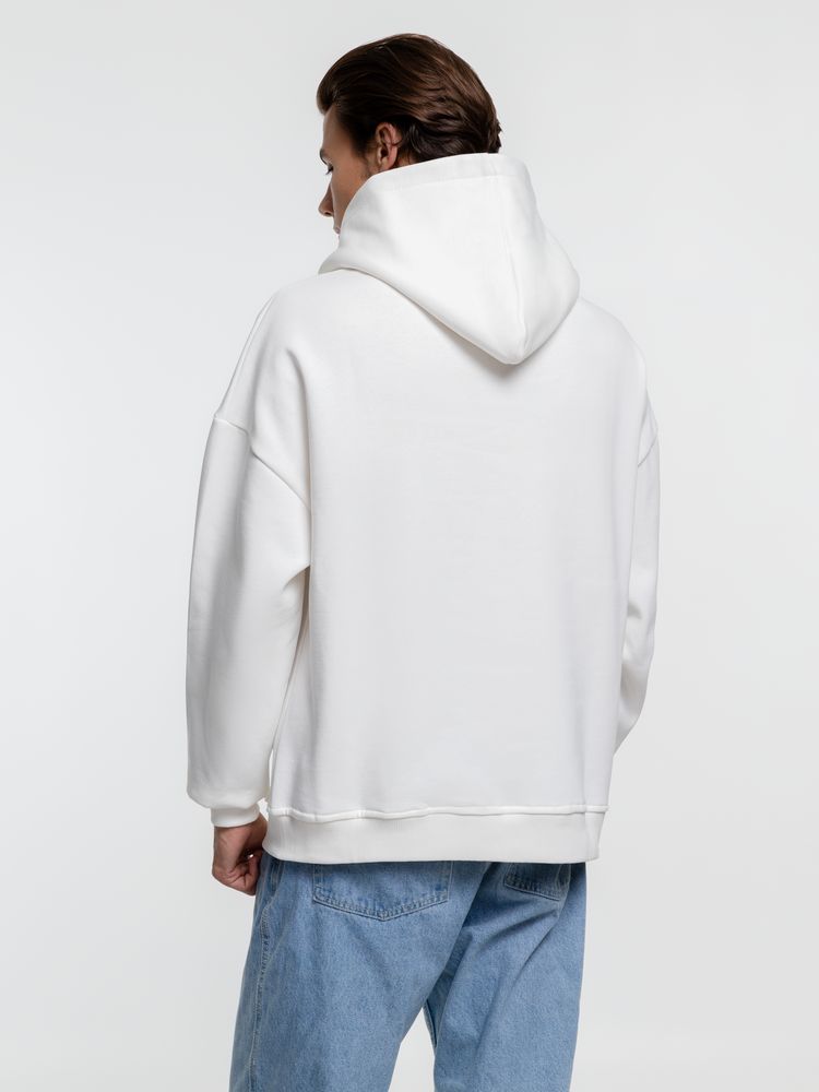 Худи оверсайз Kulonga Comfort Heavy, молочно-белое — изображение 9