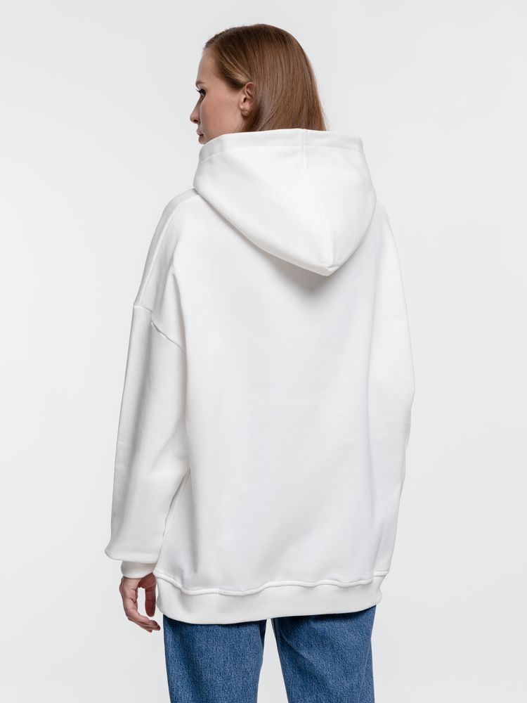 Худи оверсайз Kulonga Comfort Heavy, молочно-белое — изображение 6