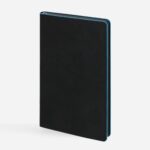 Ежедневник Trait, недатированный, черный с голубым