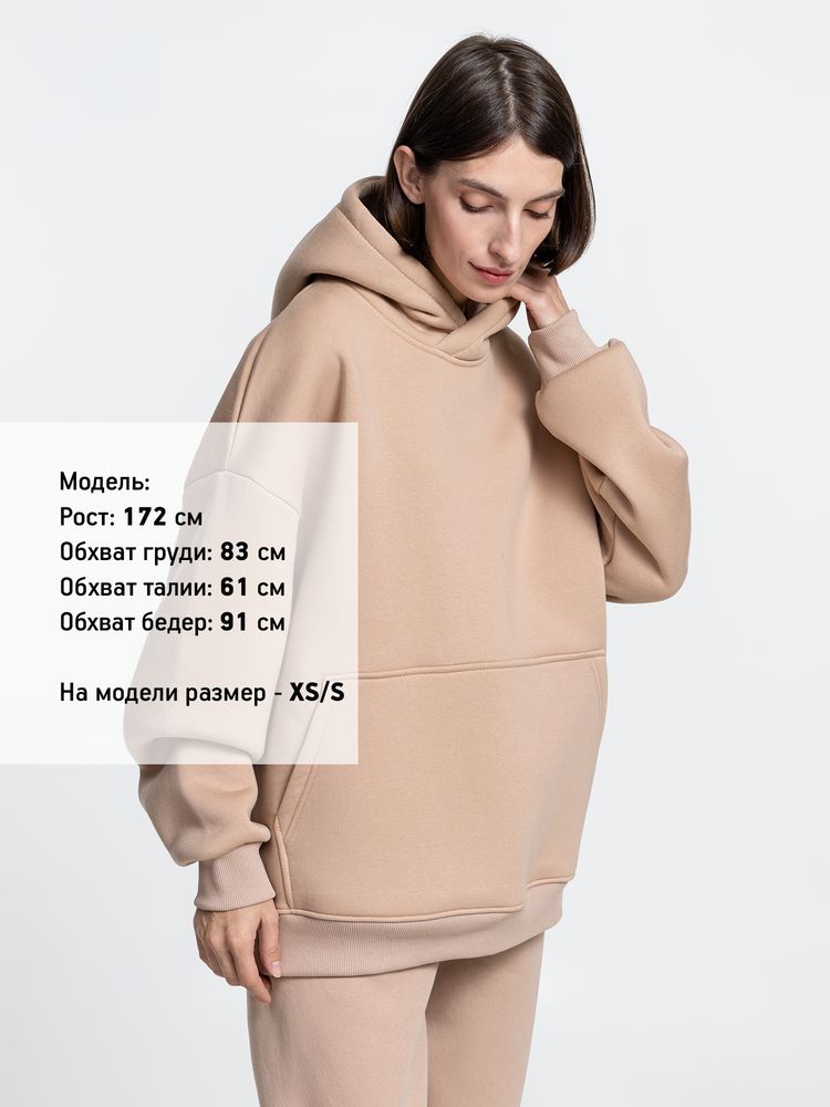 Худи Kulonga Oversize, бежевое (песочное) — изображение 5