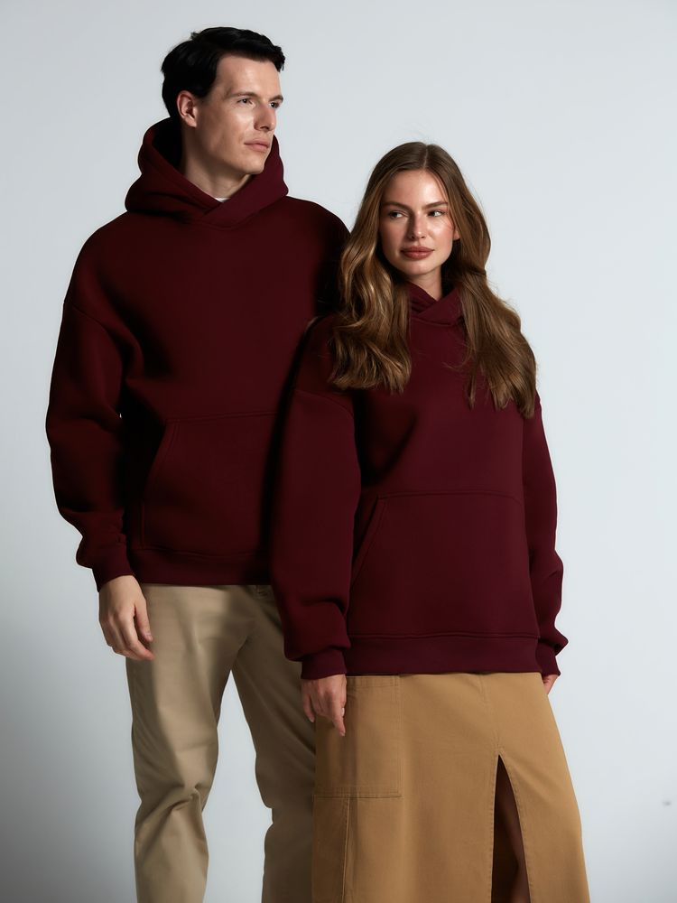 Худи Kulonga Oversize, бордовое — изображение 10
