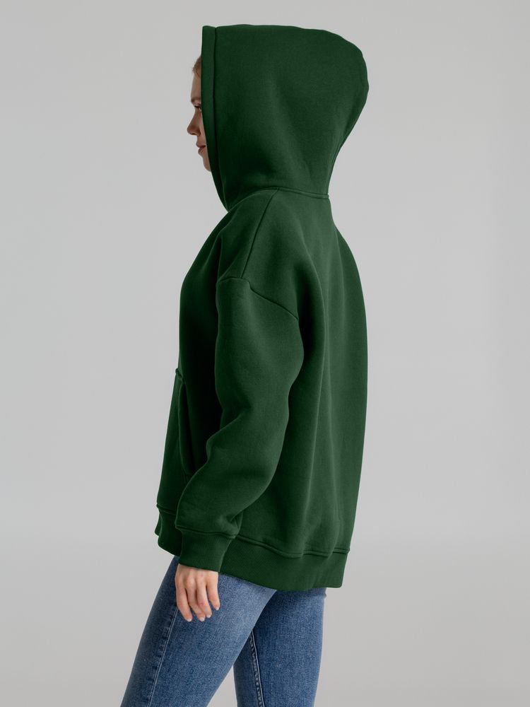 Худи Kulonga Oversize, темно-зеленое — изображение 8