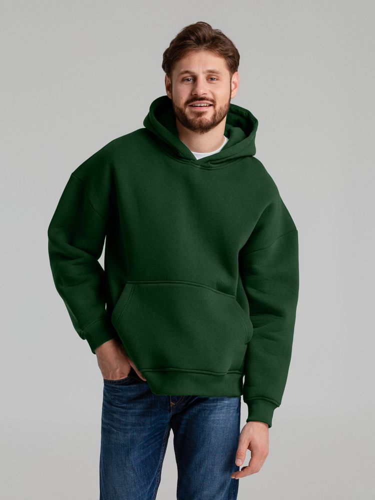 Худи Kulonga Oversize, темно-зеленое — изображение 5