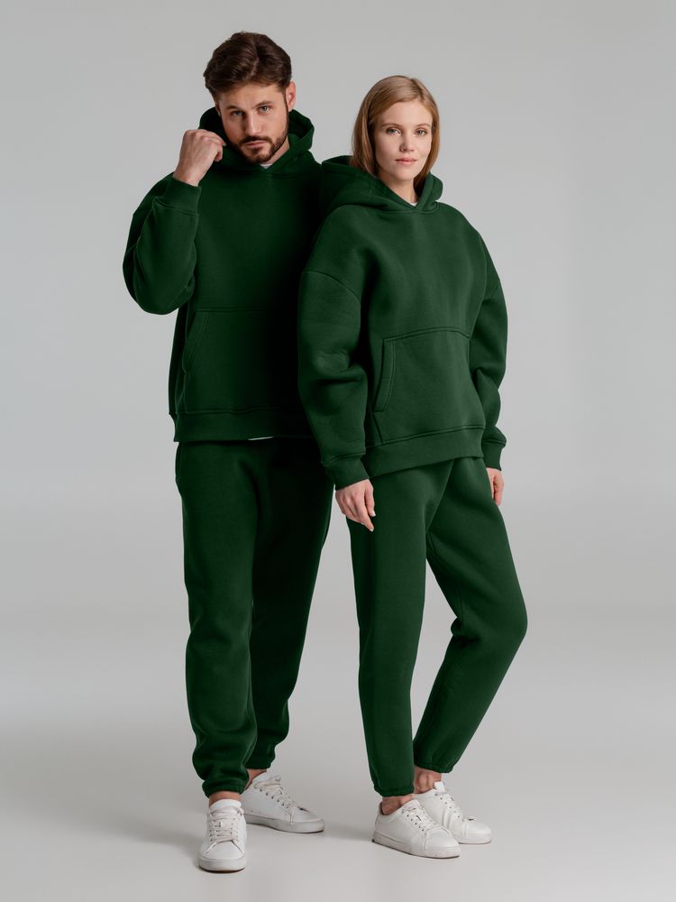 Худи Kulonga Oversize, темно-зеленое — изображение 9