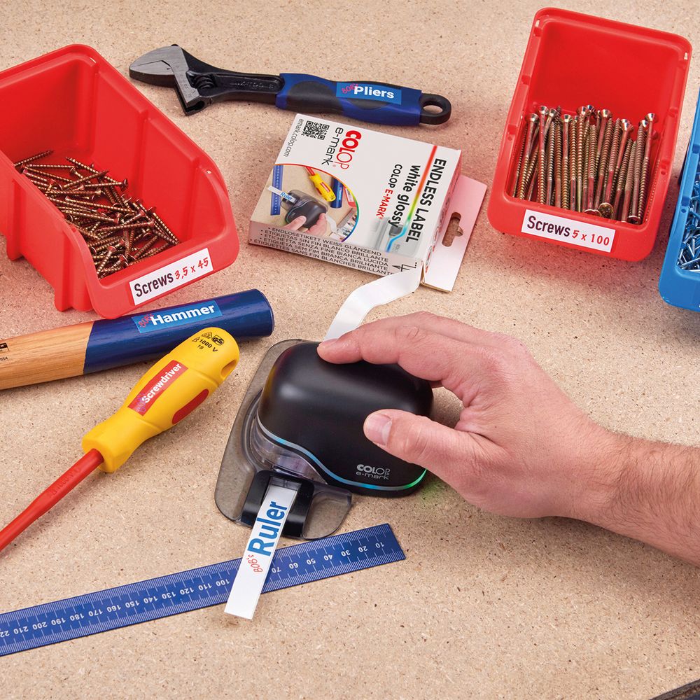 Клейкая лента для Colop e-mark, белая — изображение 2