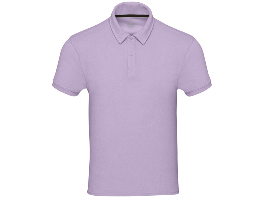 Рубашка поло унисекс Akoya из переработанного махрового материала - Lilac — изображение 6