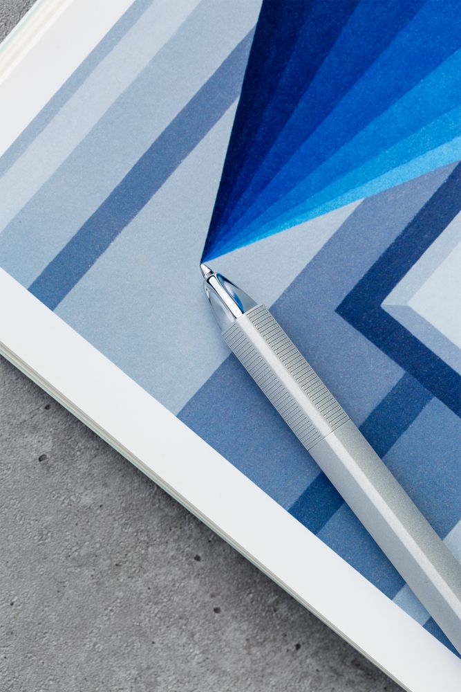 Ручка шариковая PF One, серебристая — изображение 4