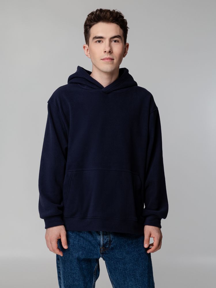 Худи флисовое унисекс Manakin, темно-синее — изображение 5