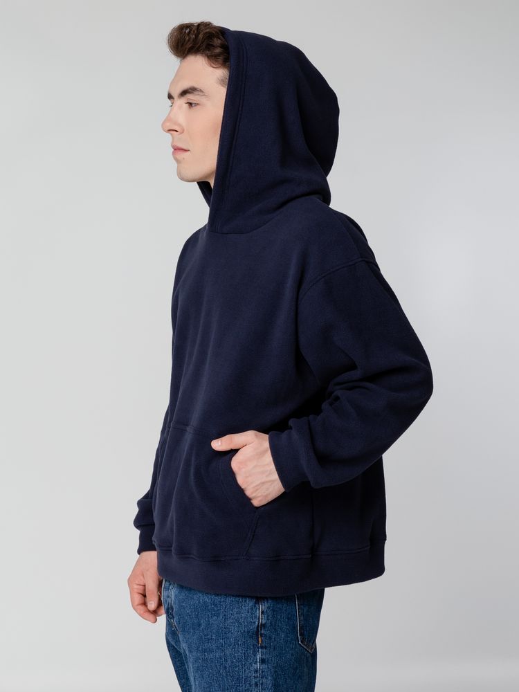 Худи флисовое унисекс Manakin, темно-синее — изображение 7