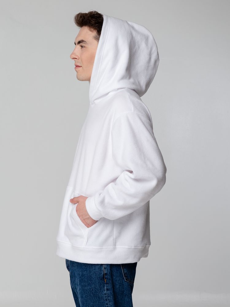 Худи флисовое унисекс Manakin, белое — изображение 11