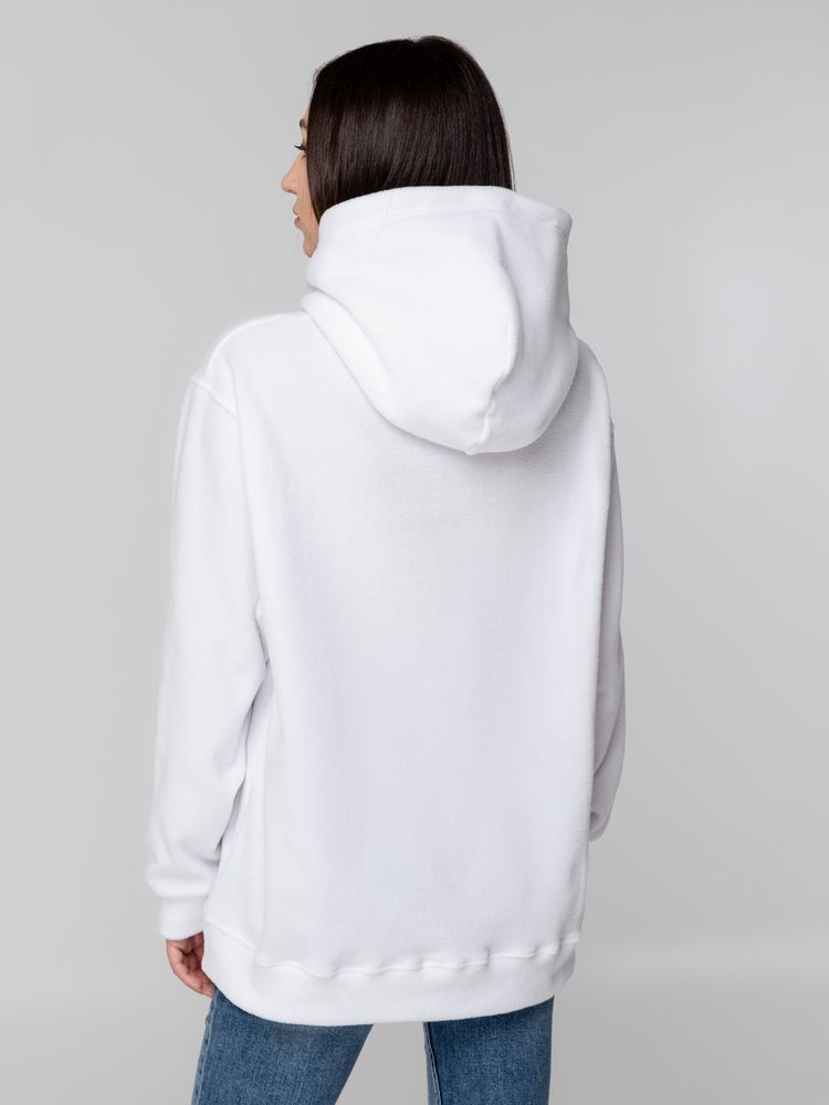 Худи флисовое унисекс Manakin, белое — изображение 7