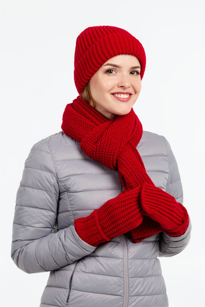 Варежки Nordkyn, глубокий красный — изображение 5