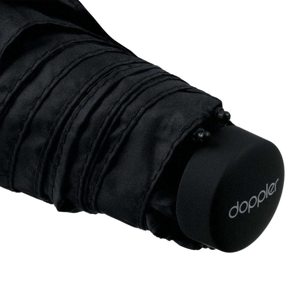 Зонт складной Zero Large, черный — изображение 7