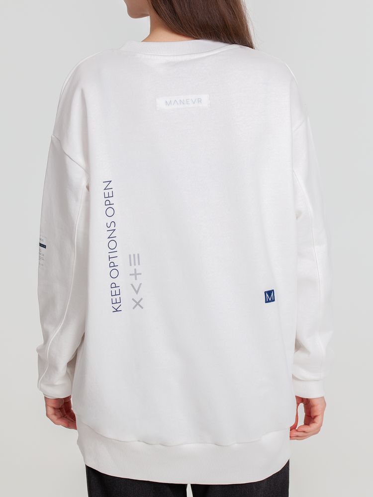 Свитшот унисекс Kosmos 2.0, кремовый — изображение 3