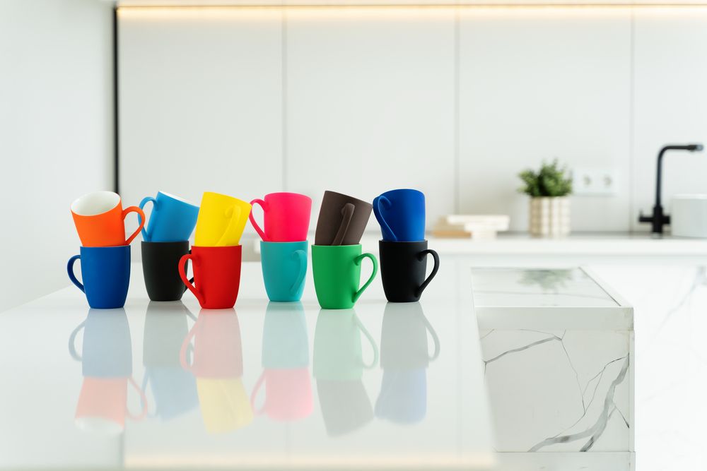 Кружка Good Morning с покрытием софт-тач, ver.2, серая — изображение 3