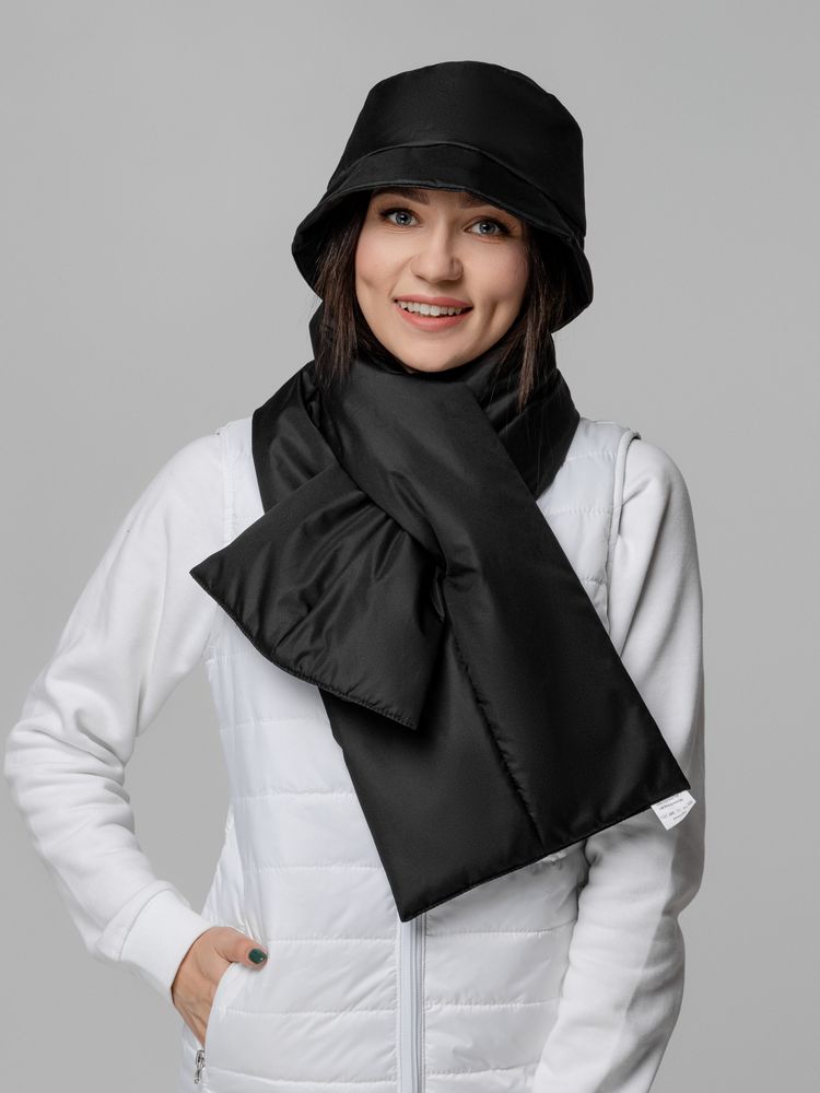 Панама утепленная Shelter, черная — изображение 9