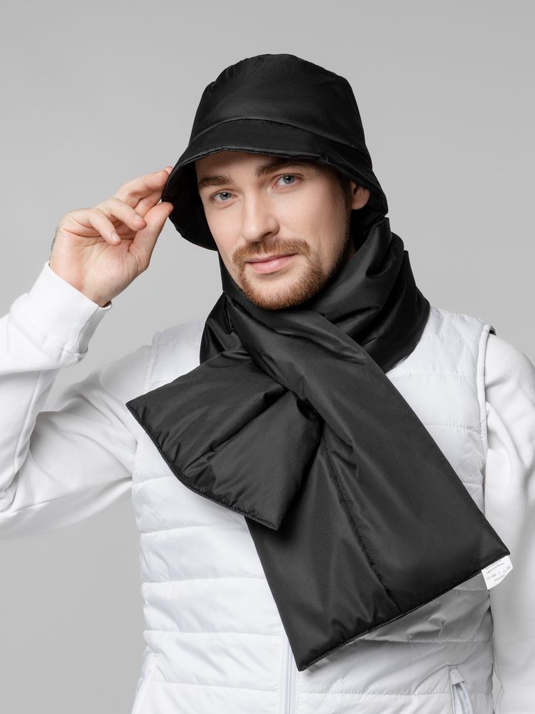 Панама утепленная Shelter, черная — изображение 8