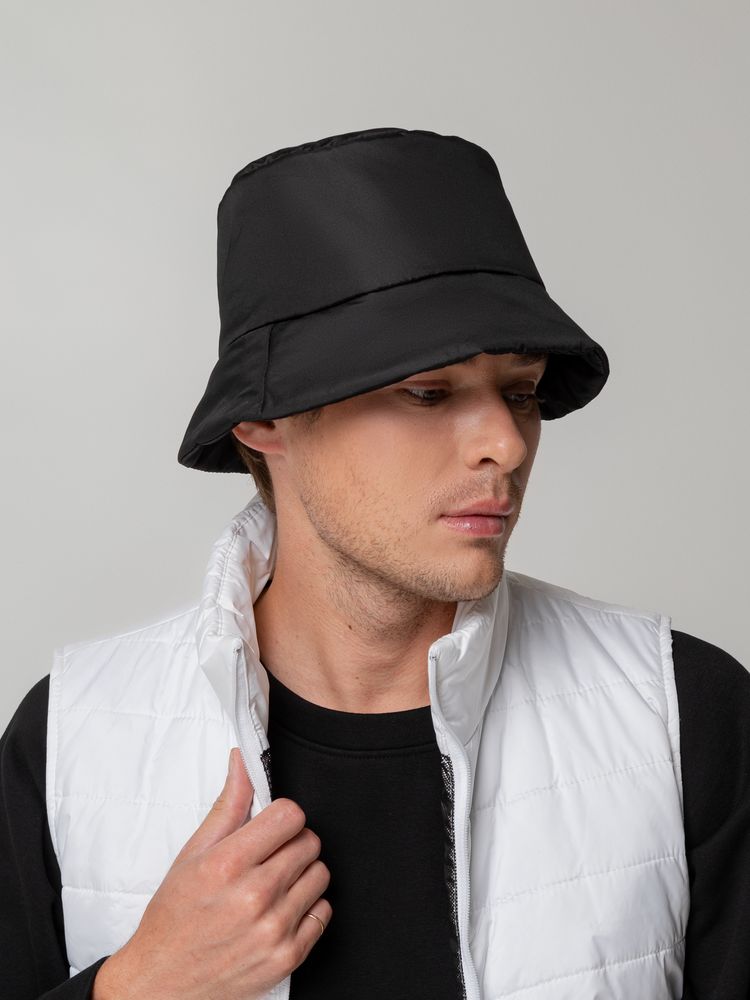 Панама утепленная Shelter, черная — изображение 6