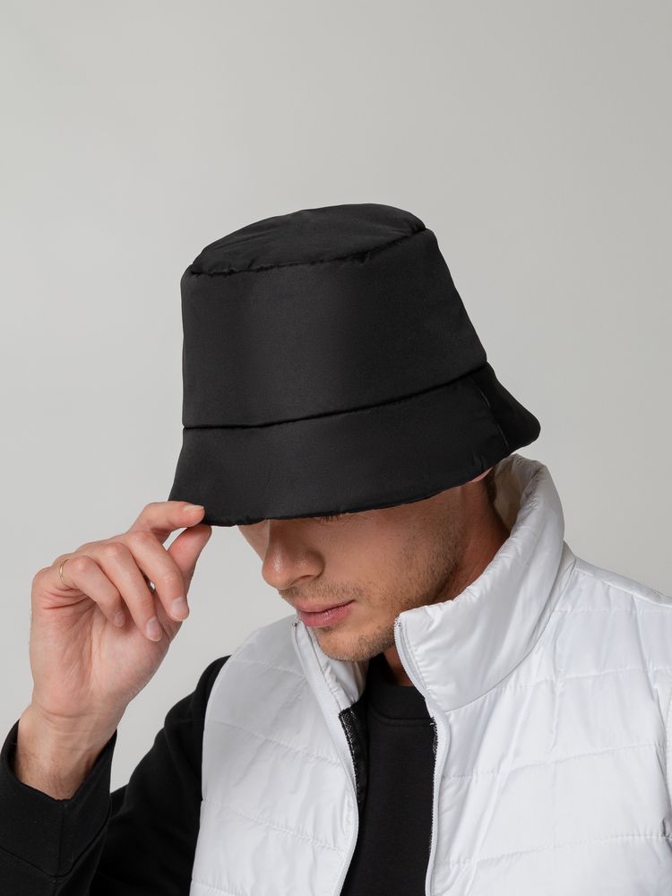 Панама утепленная Shelter, черная — изображение 7