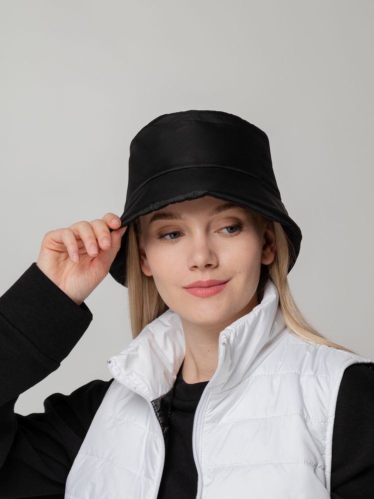 Панама утепленная Shelter, черная — изображение 4