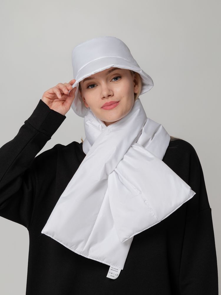 Панама утепленная Shelter, белая — изображение 9