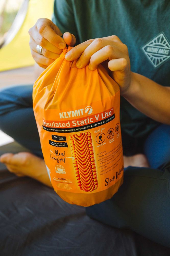 Надувной коврик Insulated Static V Lite, оранжевый — изображение 13