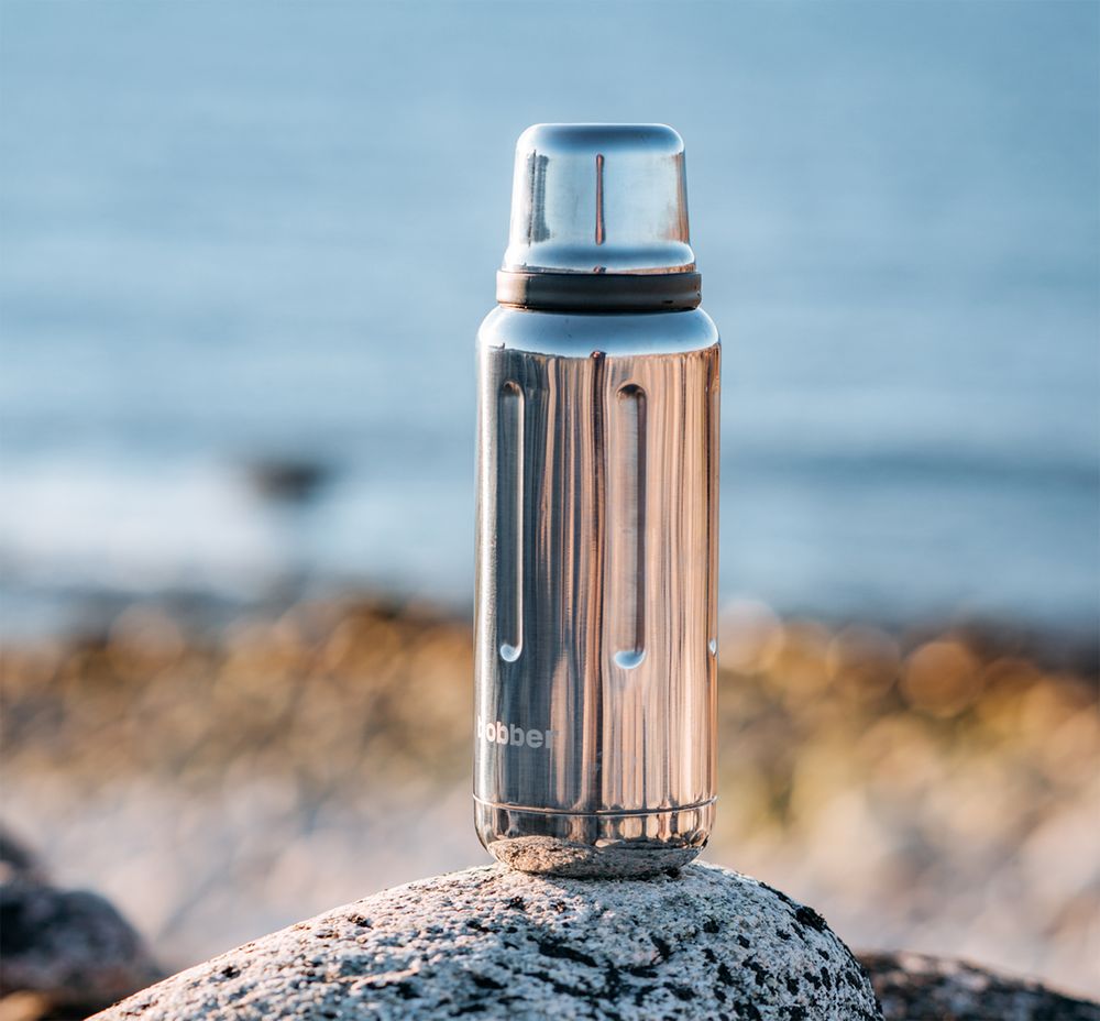 Термос Flask 1000, вакуумный, стальной зеркальный — изображение 6