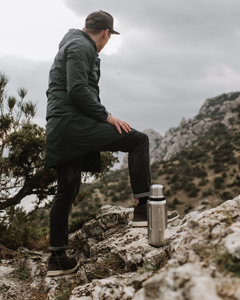 Термос Flask 1000, вакуумный, стальной матовый — изображение 6