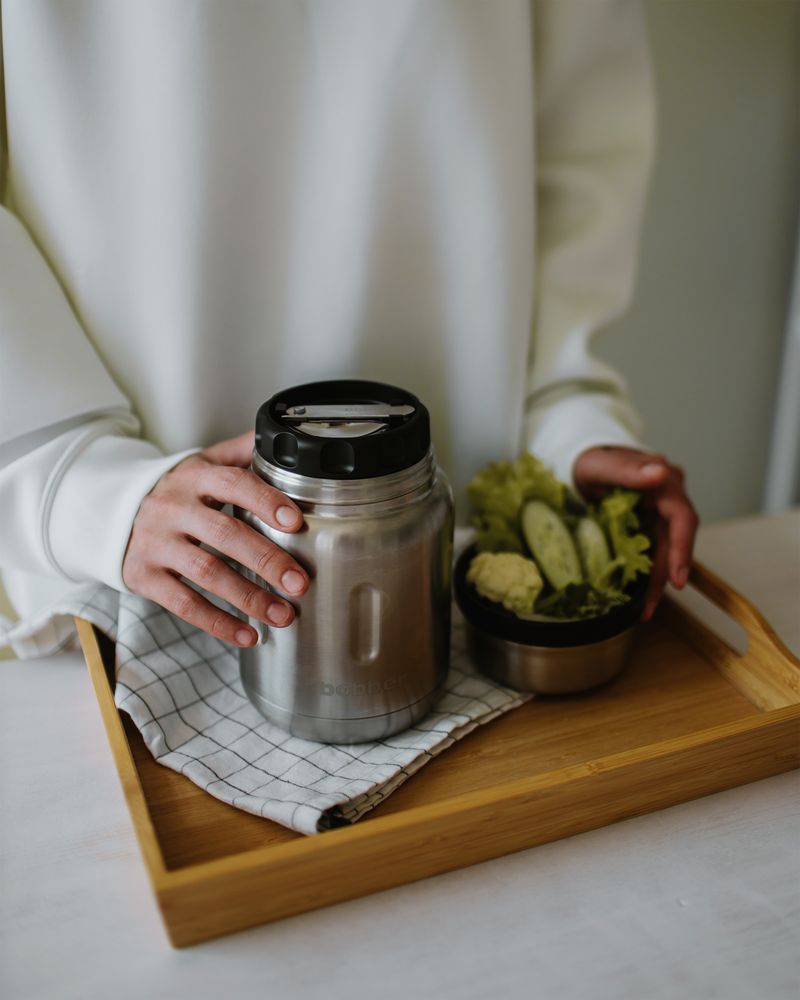 Термос для еды Jerrycan 700, вакуумный, стальной матовый — изображение 7