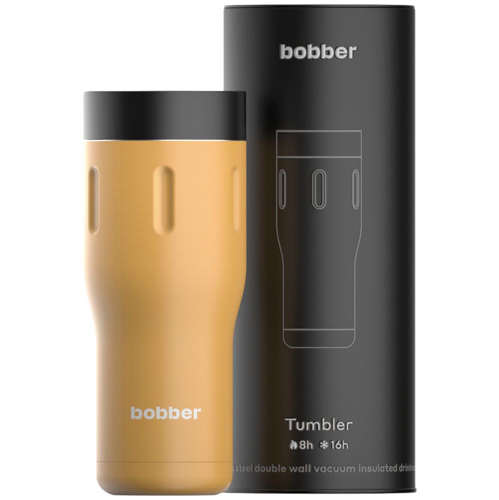 Термостакан Tumbler 470, вакуумный, оранжевый — изображение 2