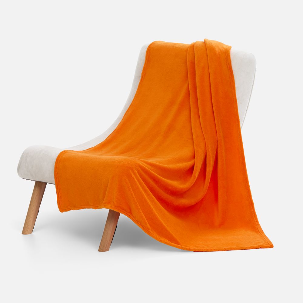 Плед Plush, оранжевый — изображение 5