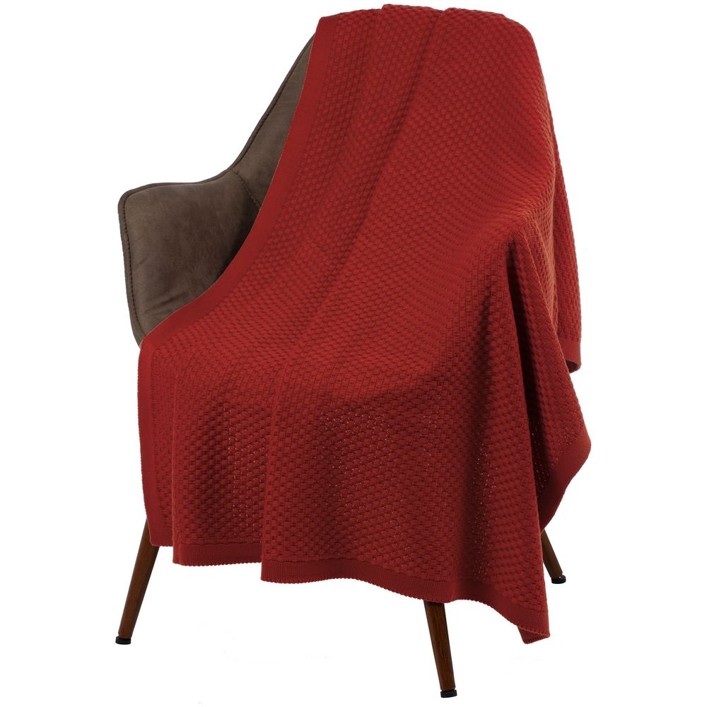 Плед Sheerness, коричневый (терракота) — изображение 6