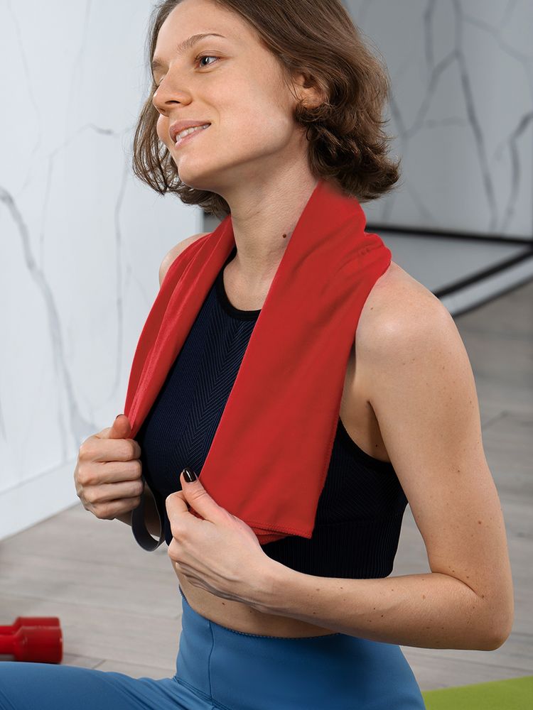 Спортивное полотенце Vigo Small, красное — изображение 2