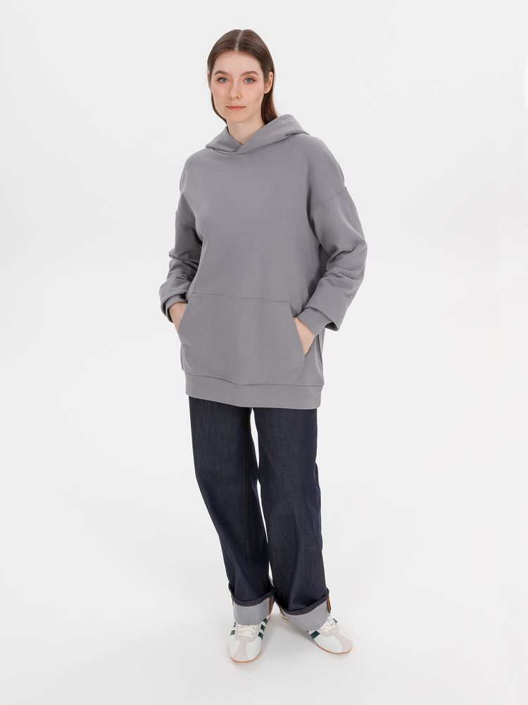 Худи оверсайз унисекс Outshine, серое — изображение 8