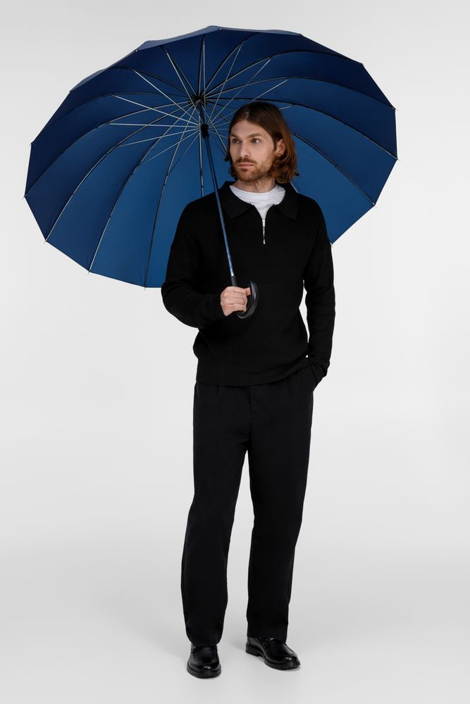 Зонт-трость Hit Golf, темно-синий — изображение 9