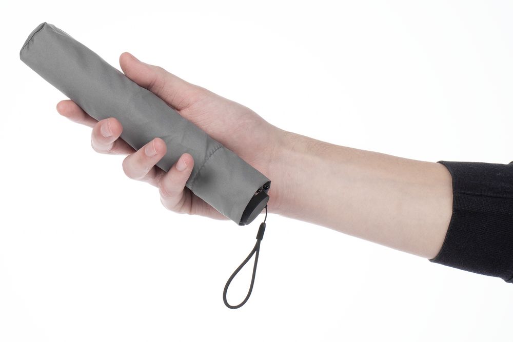 Зонт складной Luft Trek, серый — изображение 4