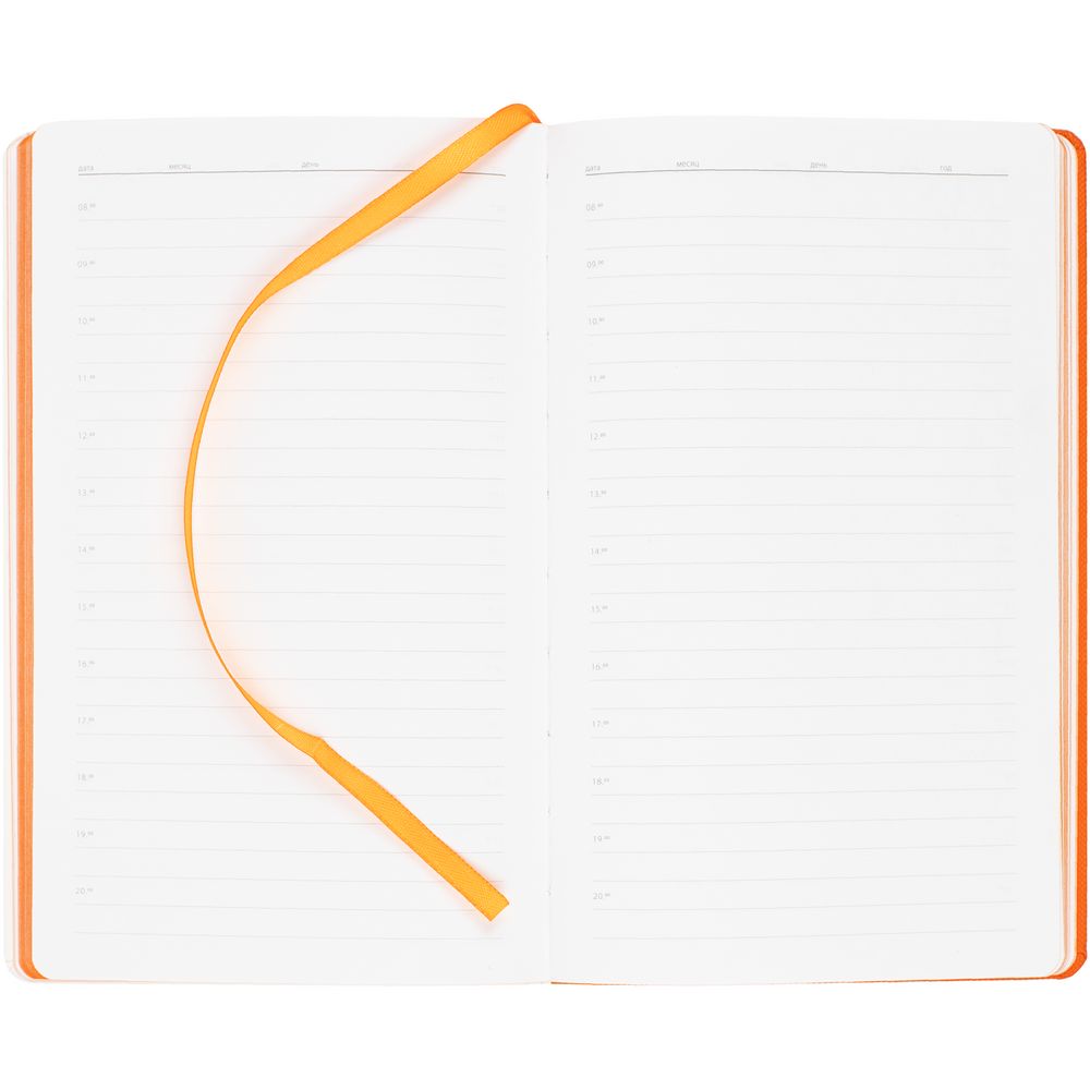 Ежедневник Duplex, недатированный, белый с оранжевым — изображение 7