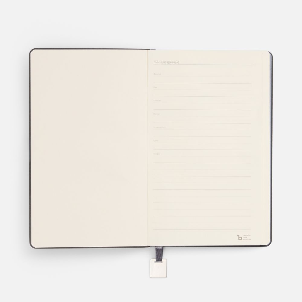 Ежедневник Shall Light, недатированный, серый — изображение 6