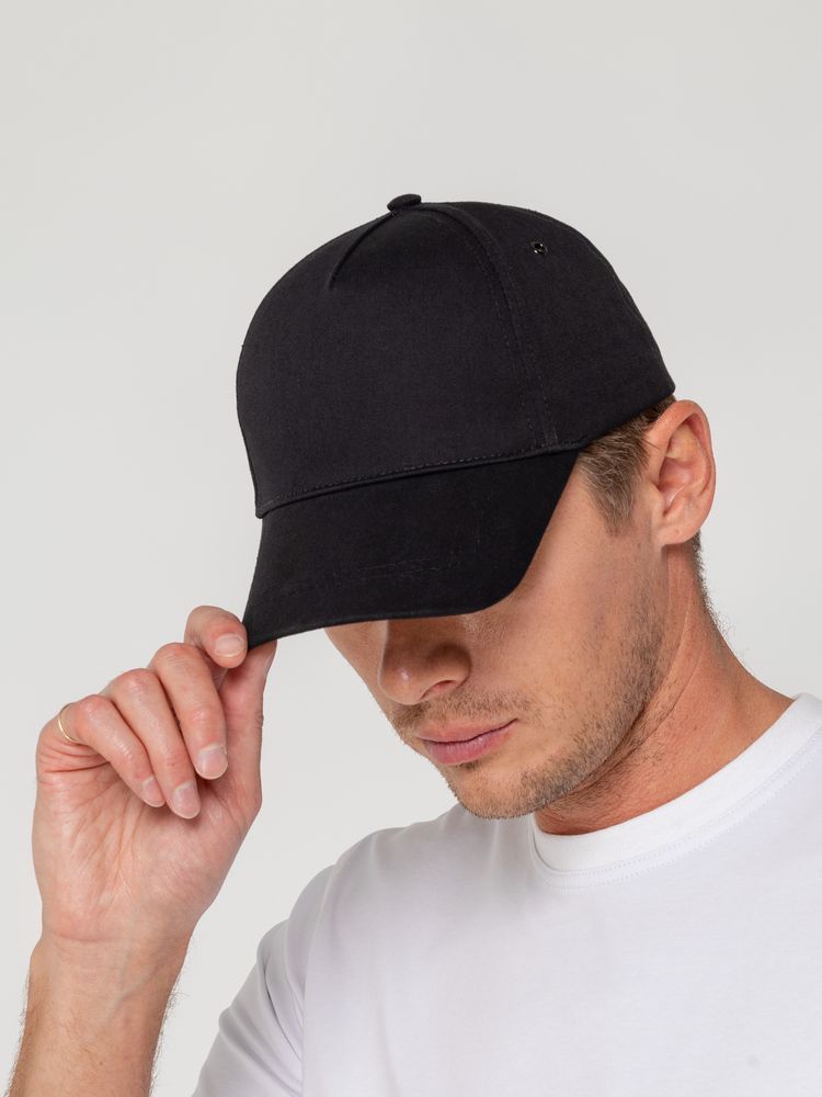 Бейсболка Convention, черная — изображение 5