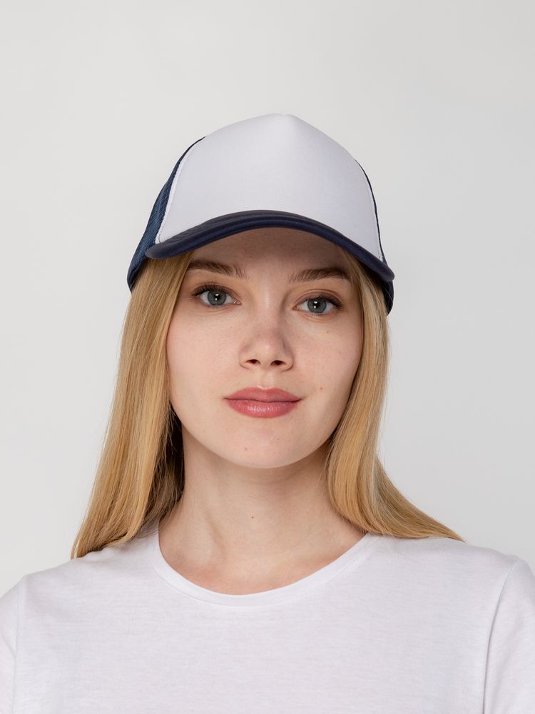 Бейсболка Sunbreaker, темно-синяя с белым — изображение 5
