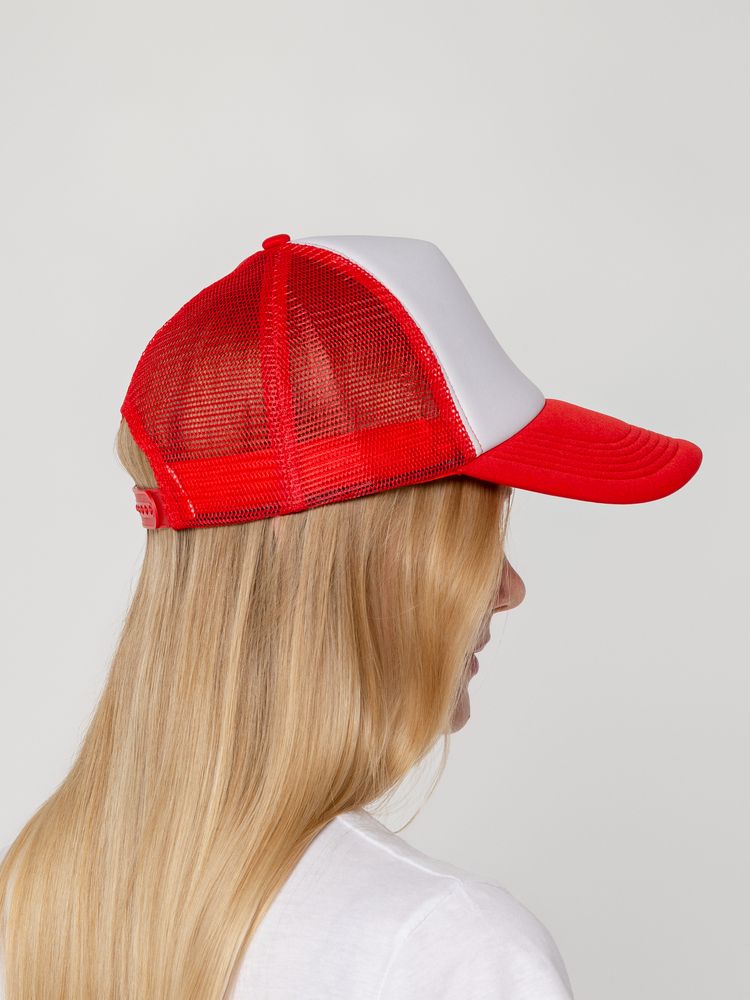 Бейсболка Sunbreaker, красная с белым — изображение 6