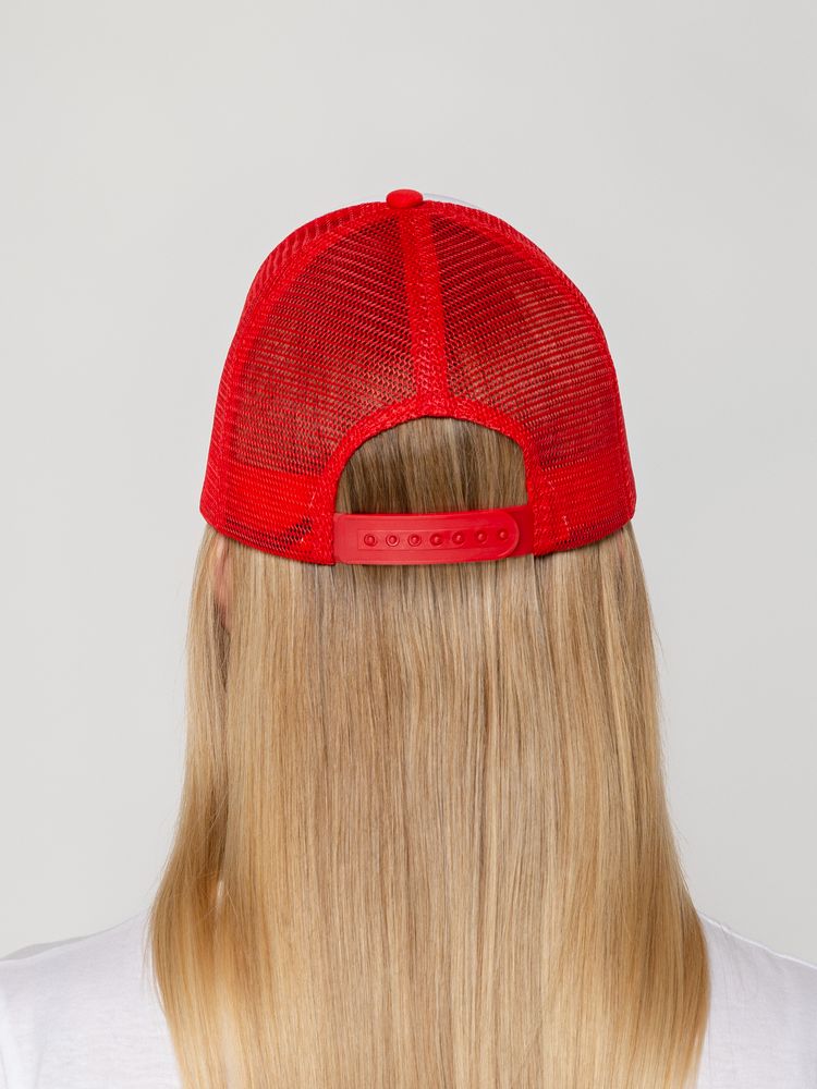 Бейсболка Sunbreaker, красная с белым — изображение 7