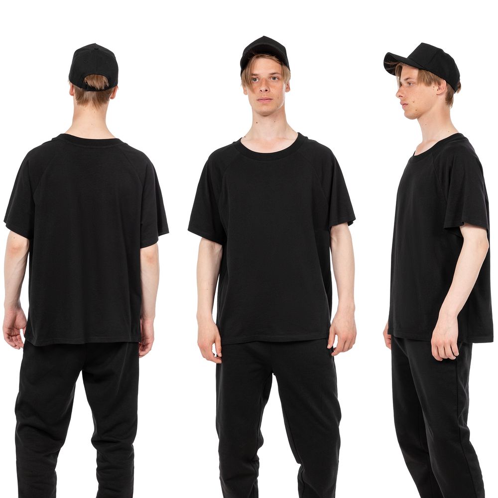 Бейсболка C1, черная — изображение 7