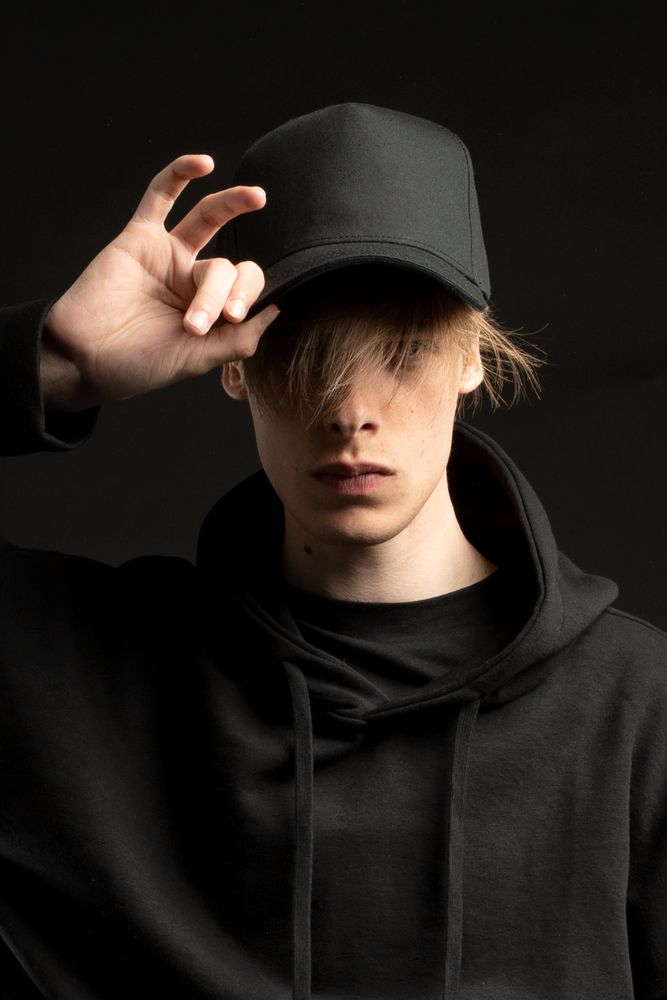 Бейсболка C1, черная — изображение 6